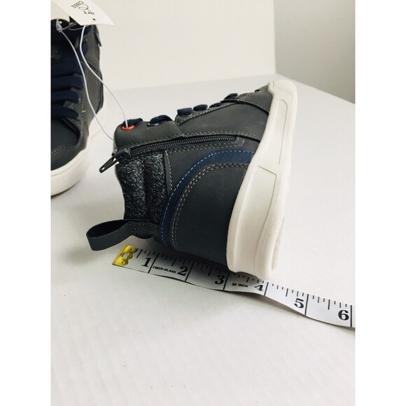 Art Class Boys Shoes Size 13 Gray Kids Booties Kellen High Top Lace Up - Picture 8 of 8